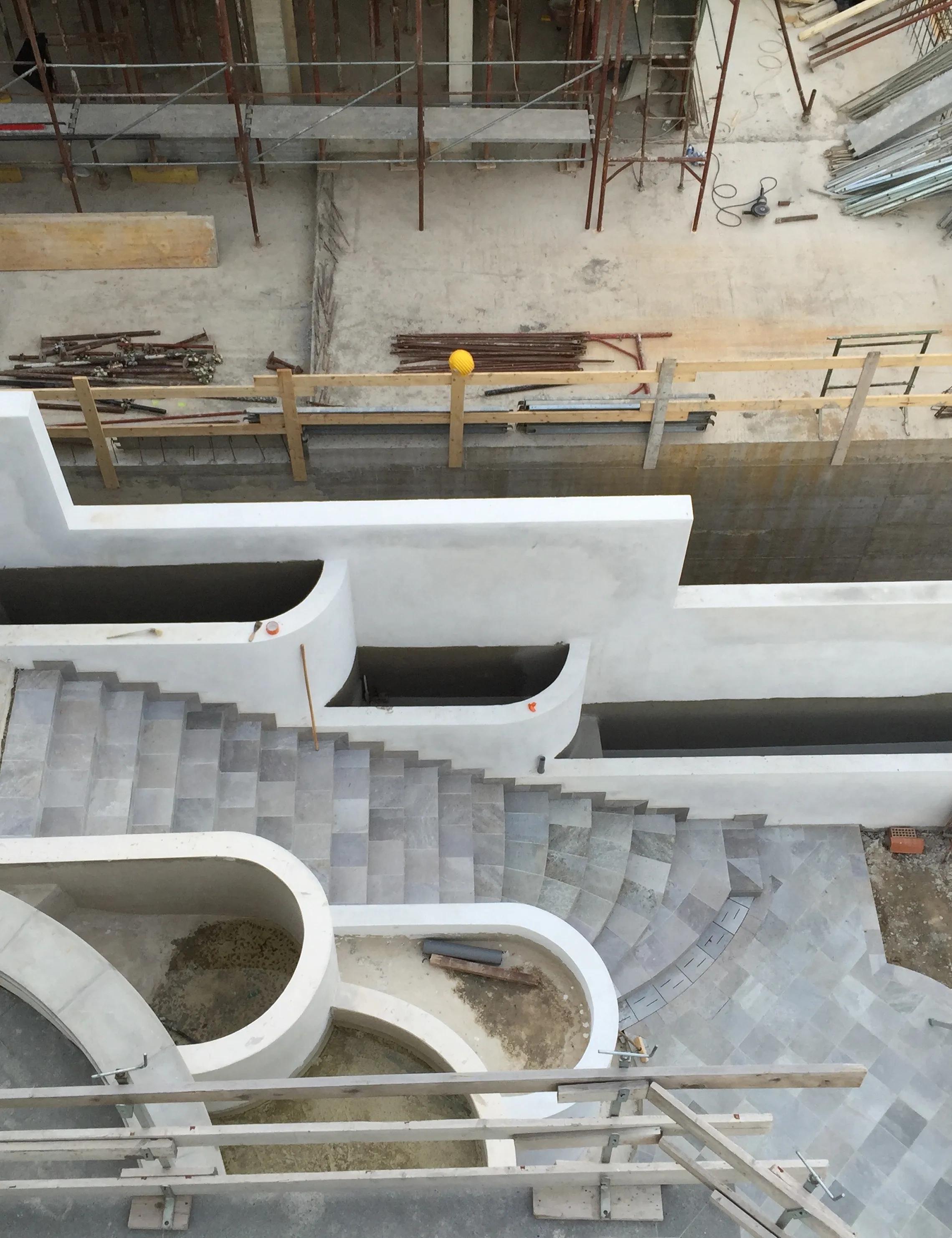escalier chantier