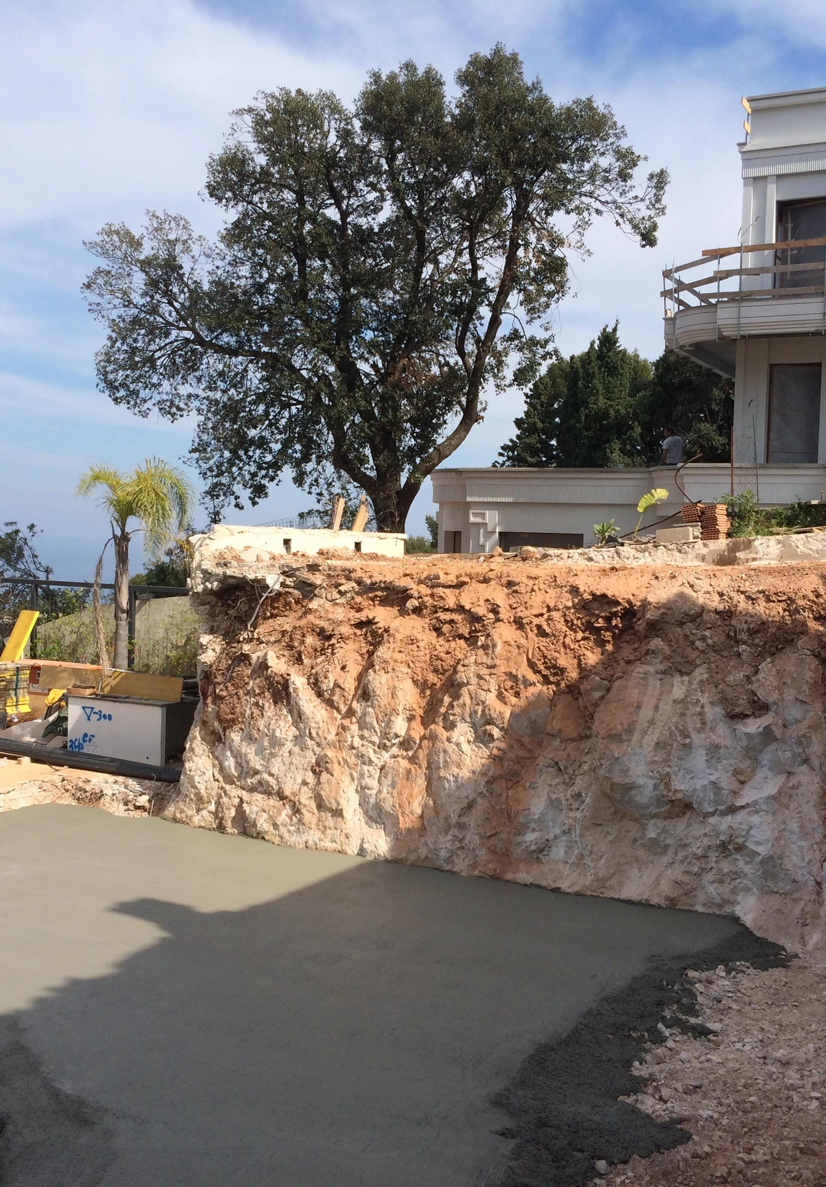 terrasse en travaux